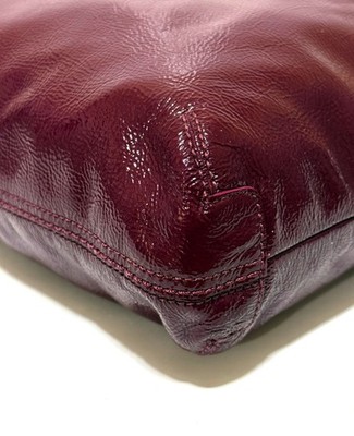 バッグ coach bleecker sophie leather bag y2k NICE Coach Sophie Y2K Crinkled Patent Calf Leather Crossbody