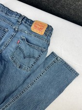 Levis 511 Jeans Boys 28x30 Blue Slim Fit Stretch Denim 16 REG Adjustable Waist