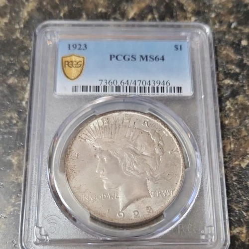 1923 PCGS MS64 Peace Dollar $1 Silver Coin Philadelphia KM#150