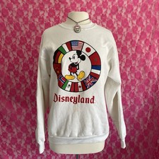 vintage 1990s disneyland mickey mouse graphic crewneck sweater size womens large