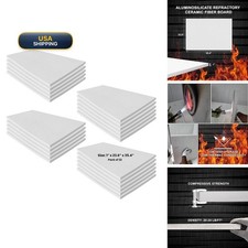 22 Pcs Ceramic Fiber Board 1" Thick 23.6" x 35.4" 2300F Rated