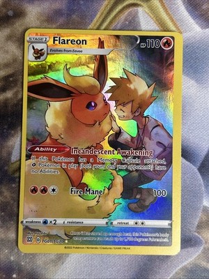 Flareon Trainer Gallery TG01/TG30 Swsh09 Brilliant Stars **PRINT DOT ERROR**
