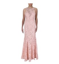 Xscape Women’s Pink Lace Sleeveless Bridesmaid, Wedding Guest Dress