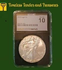 2022 American Silver Eagle NGC MS70 (10) • 1 oz .999 Fine Silver ASE