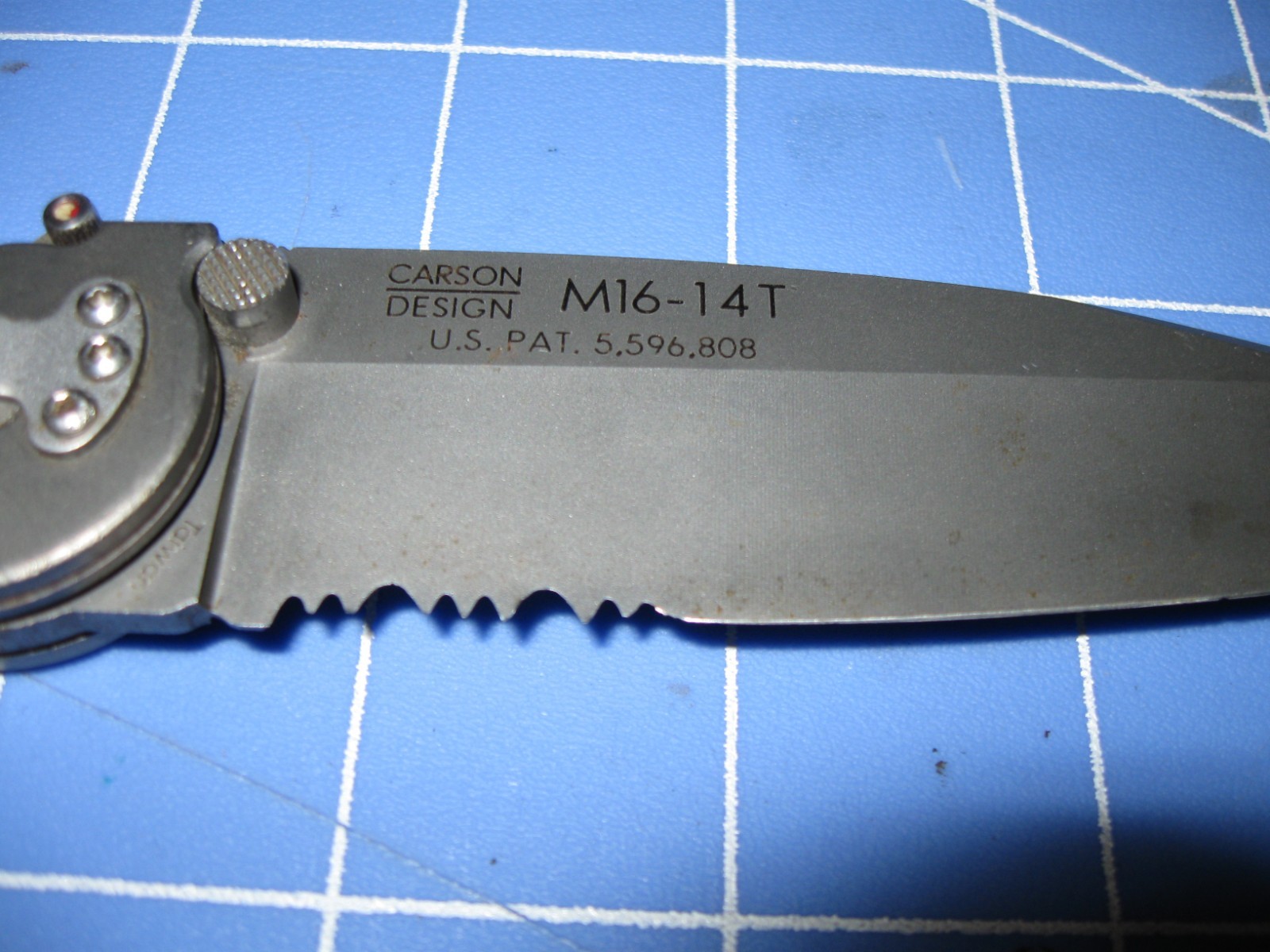 CRKT M16-14T Titanium Handle Tanto Folding Knife Part Serrated Carson Design