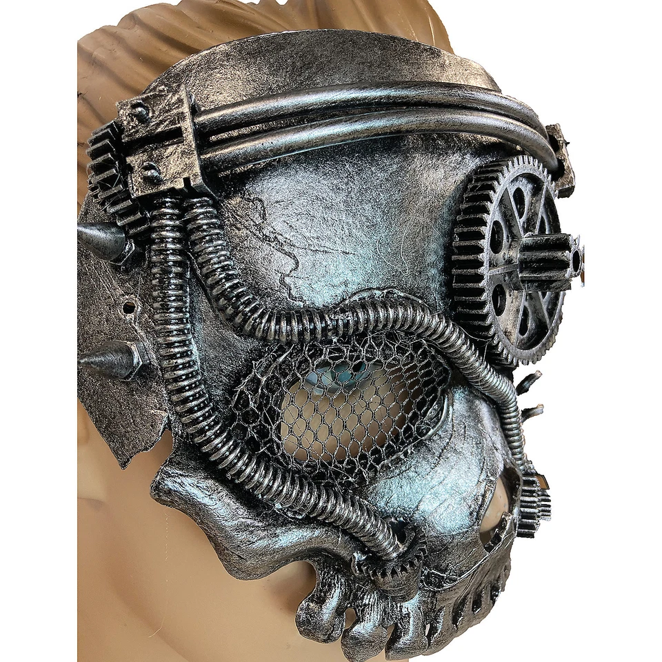 Steam Punk Mask-No Jaw Skeleto - Disguise - Image 2 of 3