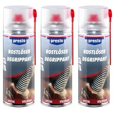3 x presto Rostlöser-Spray 400 ml 306314 Rostentferner Rostfrei Anti-Rost