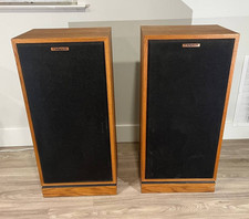Klipsch Forte I Vintage Floorstanding Speakers Pair Oiled Oak 1987 USA