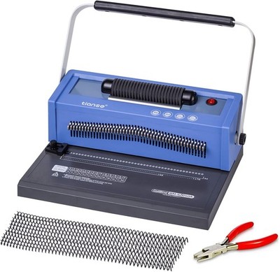 TIANSE Spiral Coil Binding Machine Manual Punch Electric