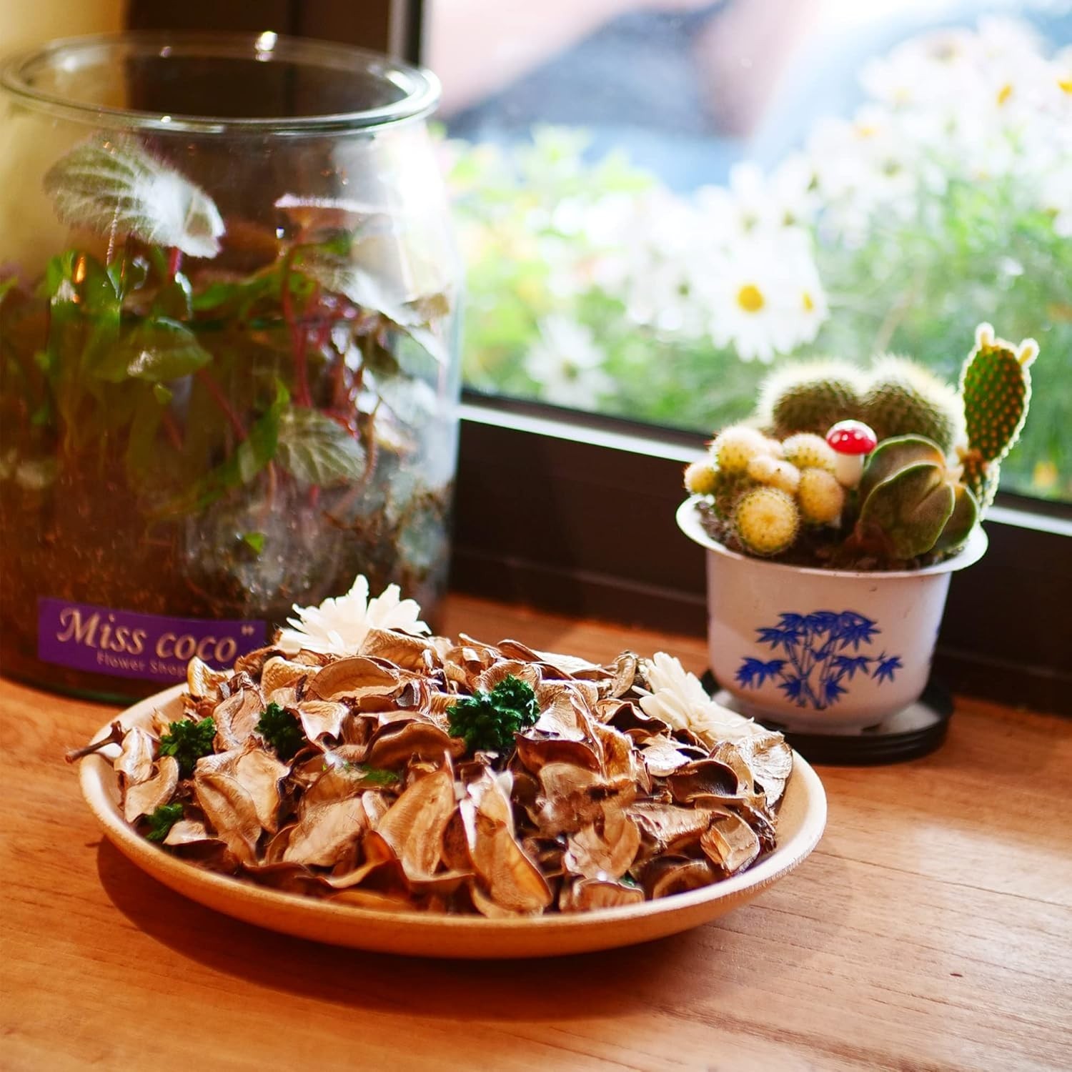 Vanilla Scented Potpourri Sachets - 100% Hand-Made Dried Flower Bowl Filler