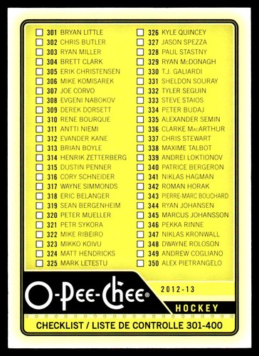 2012 Checklist #499