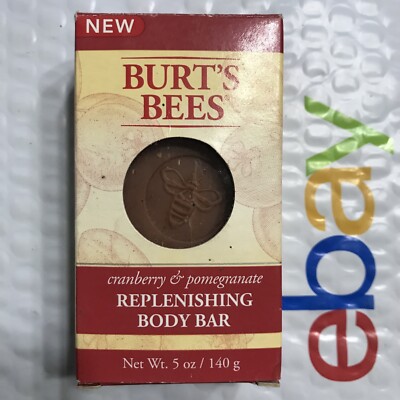 BURTS BEES Replenishing Body Bar CRANBERRY & POMEGRANATE 5oz unsealed NIB