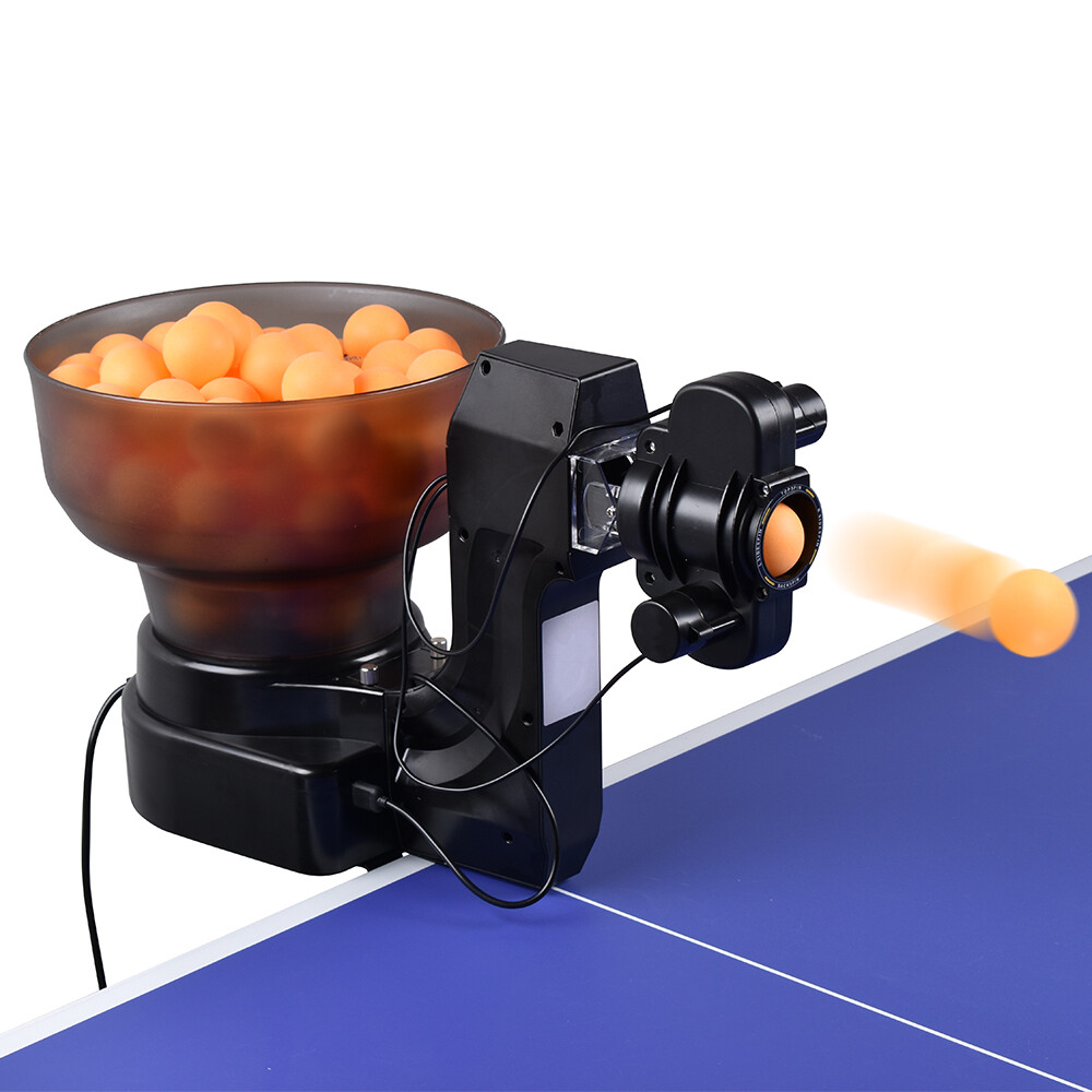 Table Tennis Robot Automatic Ping Pong Ball Practice Machine with 50 Balls