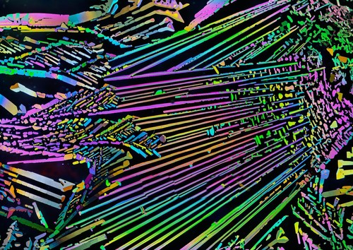 Mikroskopobjektträger für polarisiertes Licht KALIUMTHIOCYANAT - Bild 2 von 4