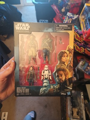 Star Wars Rogue One Jedha Revolt 4 Pack  Jyn Saw Edrio Hovertank 3.75'' Figure