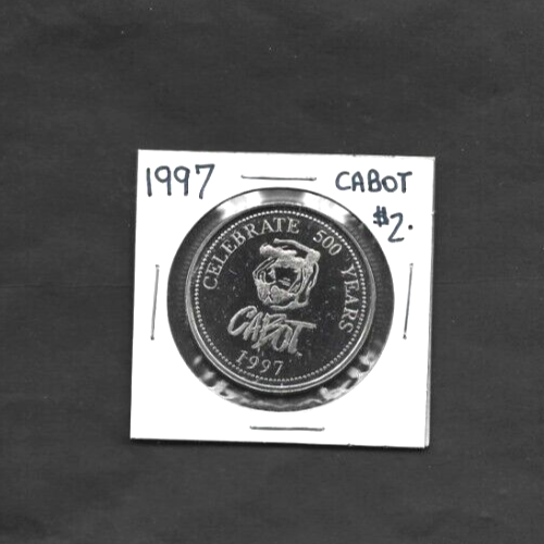 Moneta commerciale da due dollari 1997 St.John's, Terranova JOHN CABOT - Foto 1 di 2