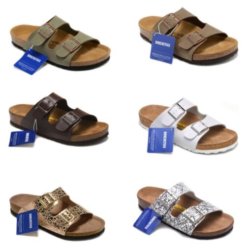 Birkenstock Arizona Birko-Flor Casual Beach Sandals - Regular EU Shoe Size 35-44 - Picture 1 of 24
