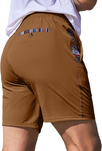 Men's Quick Dry Drawstring Shorts Stretch Athletic Beach Gym Casual - Picture 25 of 55