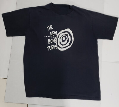 VINTAGE New Bomb Turks 1990s Crypt Records t shirt L? XL? No tag READ punk