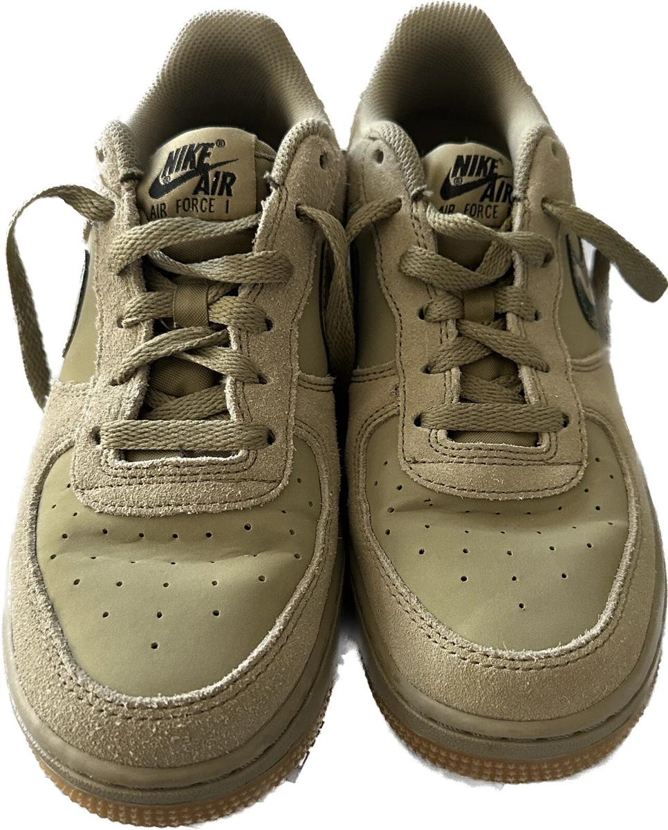 Nike Air Force 1 Gum Tan Wheat Brown Shoes Sneakers Size 6Y men 6 women 7.5