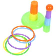 1Set Parrot Rings Toss Toy Pet Bird Sports Game Rings Toy Smart Training Gym Toy