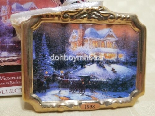 Hallmark 1998 Victorian Christmas II Thomas Kinkade Painter of Light Ornament - Bild 1 von 1