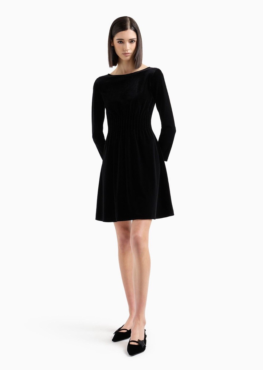 armani exchange little black dress Viscose, Polyamide, Elastane Mini Wedding Dress Stores In Utah culminating in a deep RHW Body Dress Black Color:As on photo