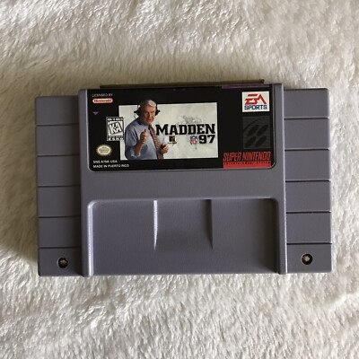 Madden 97 SNES Super Nintendo Game 90s Vintage