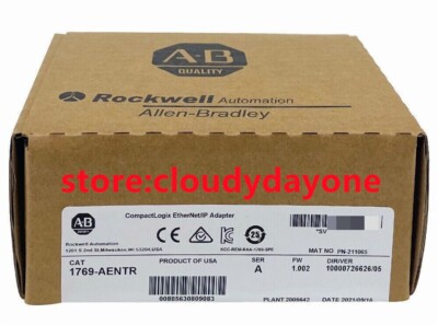 New Factory Sealed AB 1769-AENTR / A Compactlogix Ethernet/IP Adapter 1769-AENTR