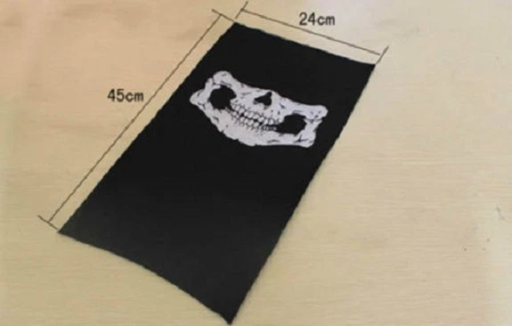 BALACLAVA NEGRO MOTOCICLISTA ESQUÍ CALAVERA MEDIA MÁSCARA FACIAL BANDANA FANTASMA Foto 3 de 4