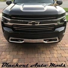 2019-22 Chevy Silverado 1500 Complete Headlight Blackout Kit Smoke Vinyl Overlay
