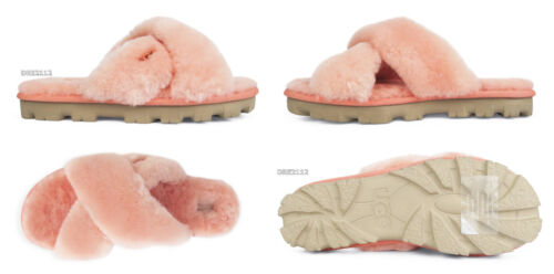 UGG Fuzzette Beverly Pink Fur Slippers Womens Size 12 *NIB* - Picture 1 of 7