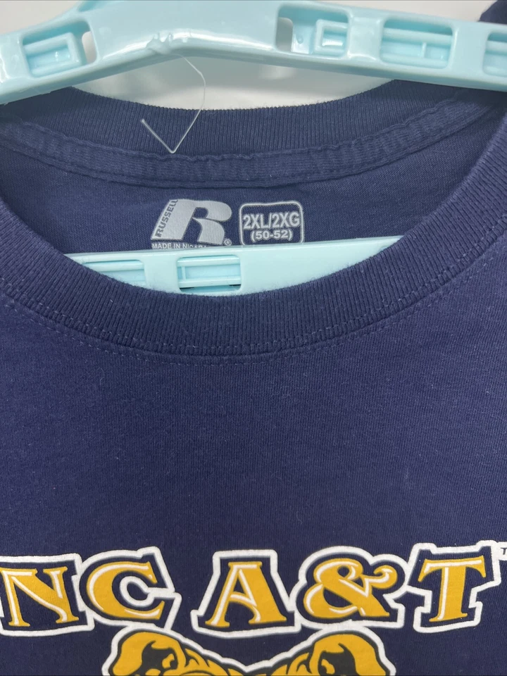 NC A&T Aggies Blue Shirt Dream USA Size 2XL College North Carolina - Image 3 of 4