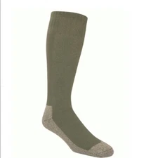 3 Pairs Copper Sole ® Military Green Boot Socks  " FOOT GUARD "  MADE IN USA