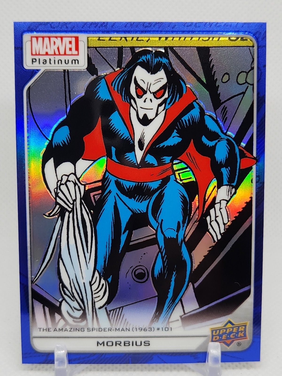 Morbius 2023 Upper Deck Marvel Platinum Blue Rainbow Parallel #169