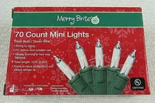 Merry Brite - String Lights 20 Units w/7.5ft Green Wire