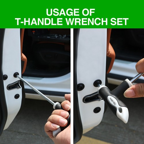 16 Piece T-Handle Allen wrench Set Long Arm Ball End Hex Key Torx Star Key Set - 第 6/9 張圖片