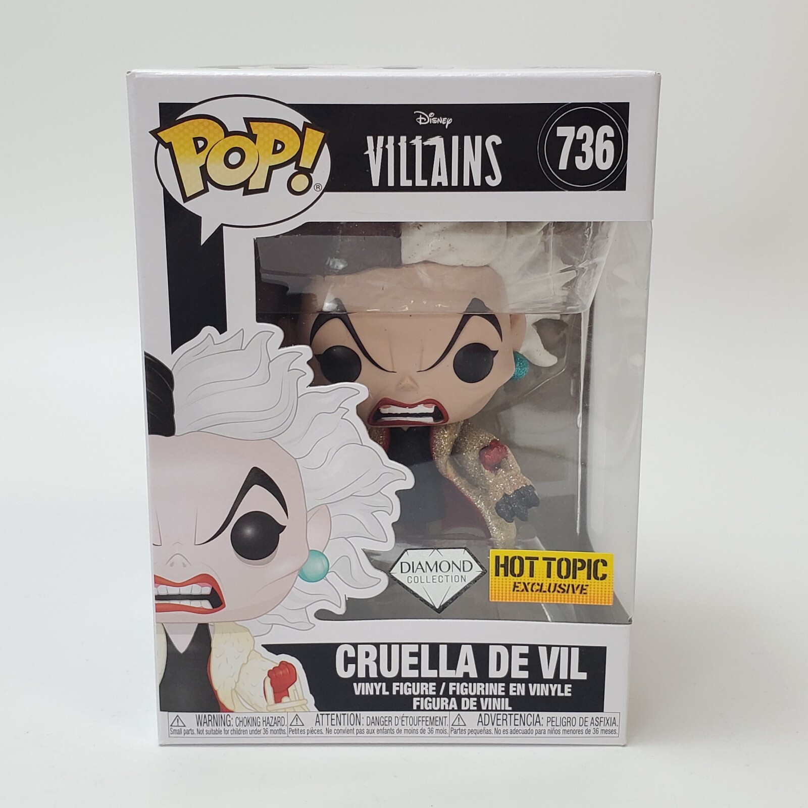 Funko Pop! Vinilo: Disney-Cruella De Vil (Brillo De Diamante) Tema Candente