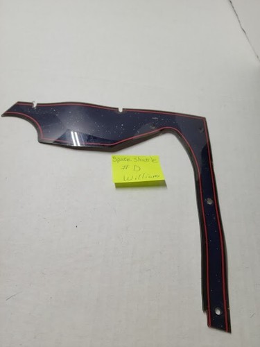 SPACE SHUTTLE  Williams Plastic Playfield Pinball Parts  USED  # D