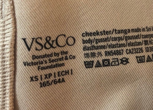 5 Victoria Secret Cheeky No Show Nude / Beige Panties Women XS New No Tags - Picture 5 of 5