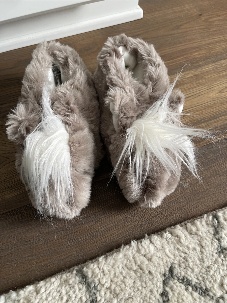pottery barn kids bunny slippers NWOT size medium