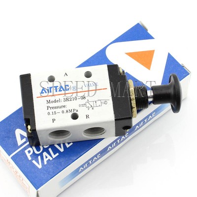 3R210-08 Hand Push Pull Control Pneumatic Air Valve 3 Ways 2 Position 1/4''BSPT