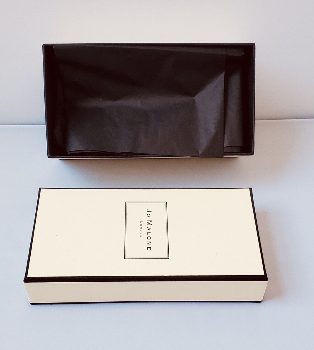 JO MALONE 6.75” x 3.5” x 2.5” Gift Box W/ FLORAL RIBBON & BLACK