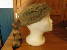 Raccoon Skin Caps Rendezous Daniel Boone Davey Crocket