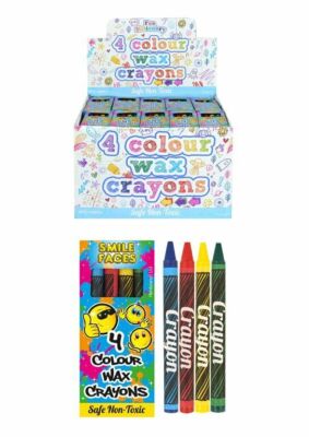HAPPY FACE Farbwachs Buntstifte Lucky Dip Party Tasche Spielzeug 1 - 1000