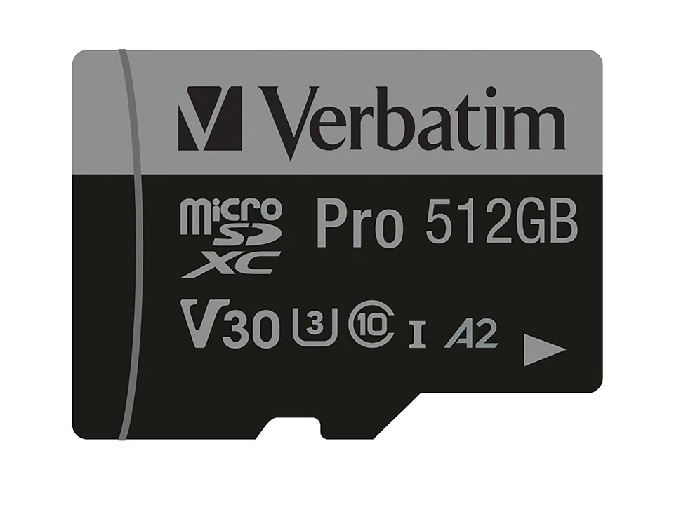 0023942470465 Verbatim Pro U3 512GB Micro SDXC Card Verbatim - Image 3 of 4