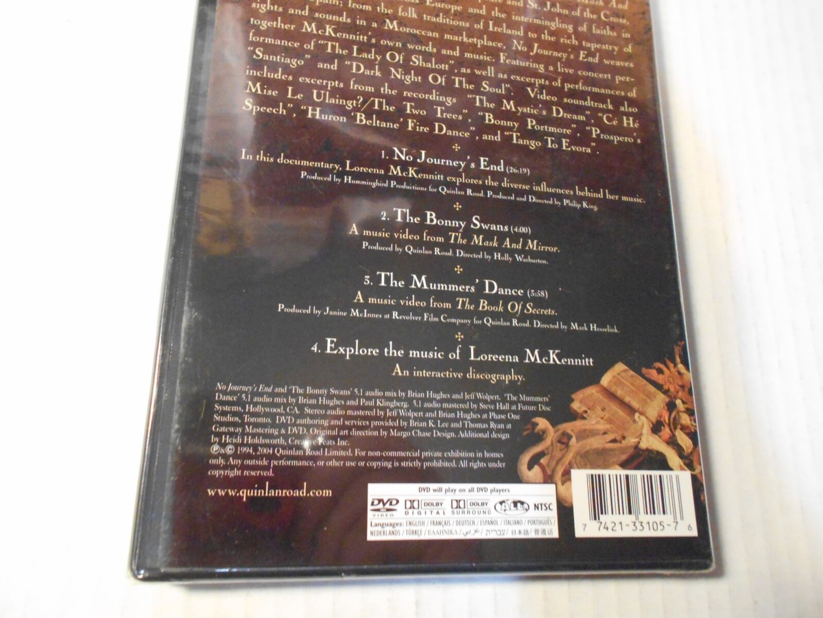 LOREENA McKENNITT DVD NO JOURNEY'S END new Factory Sealed