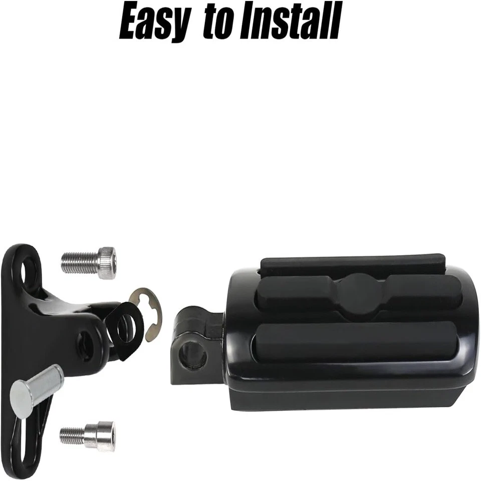 Clavijas traseras negras para Harley con montajes Ultra Limited bajas FLHTKL 2016-2020 EE. UU. Foto 4 de 4