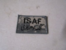 MILITARY PATCH HOOK & LOOP ACU ISAF INTERNATIONAL SECURITY ASSISTANCE FORCE