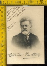 Autografo Originale Politica Garibaldi Scrittore Edoardo Pantano  pf 349